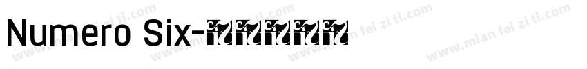 Numero Six字体转换